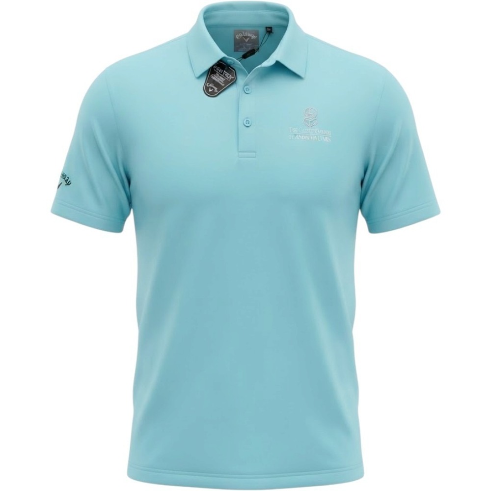 Callaway St Andrews Links The Castle Course Golf Polo Mint Green Mens Medium NWT